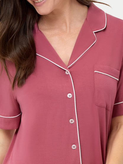 Short Sleeve Bamboo Pajama Shirt